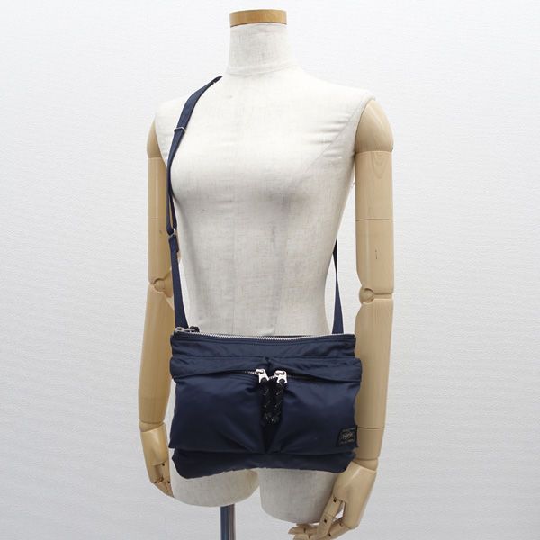 PORTER / ポーター ◇ショルダーバッグ/フォース/ネイビー/ミニポーチ