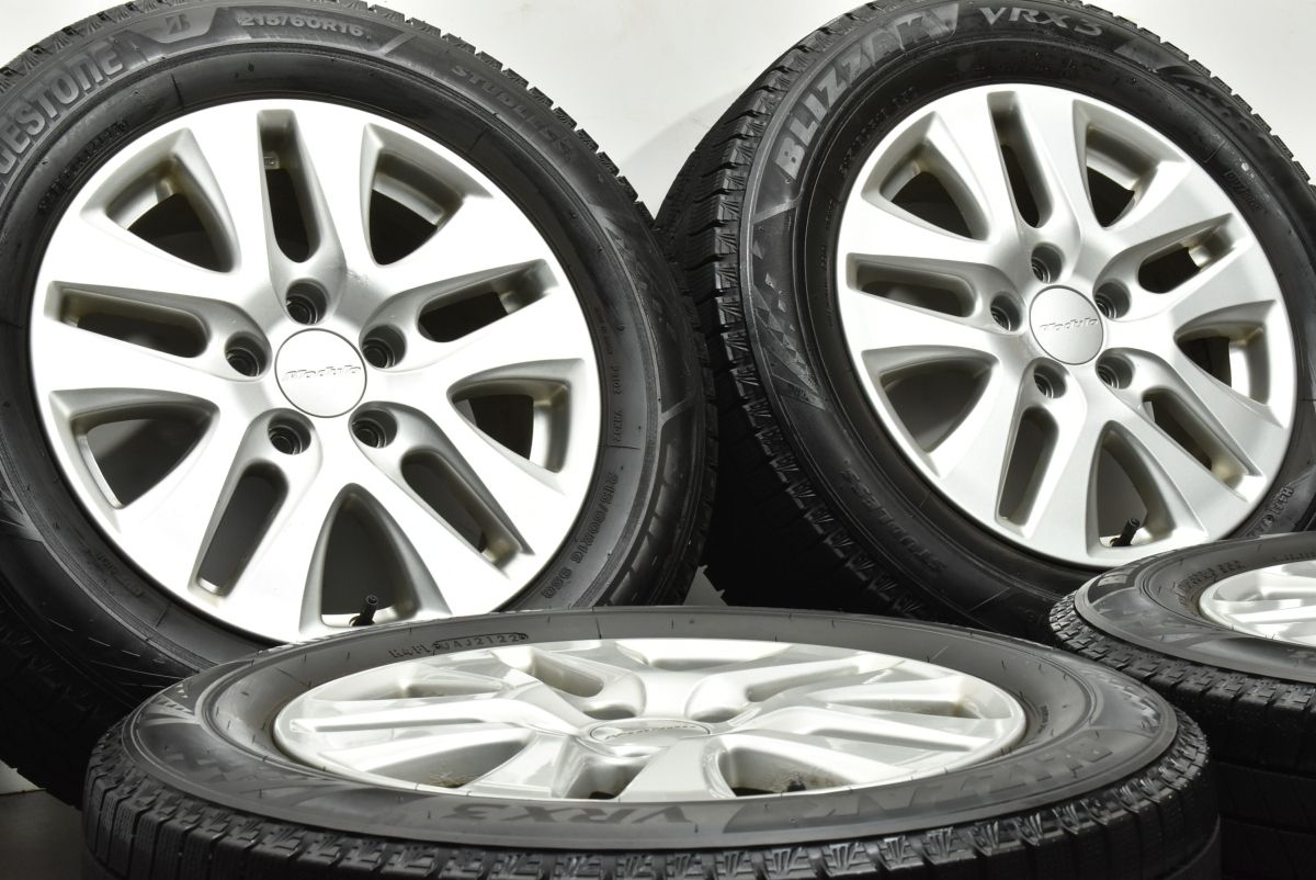 バリ溝 ホンダ ヴェゼル モデューロ 16 in 7 J 55 PCD 114 3 ブリヂストン ブリザック VRX 215 60 R オデッセイ ステップワゴン