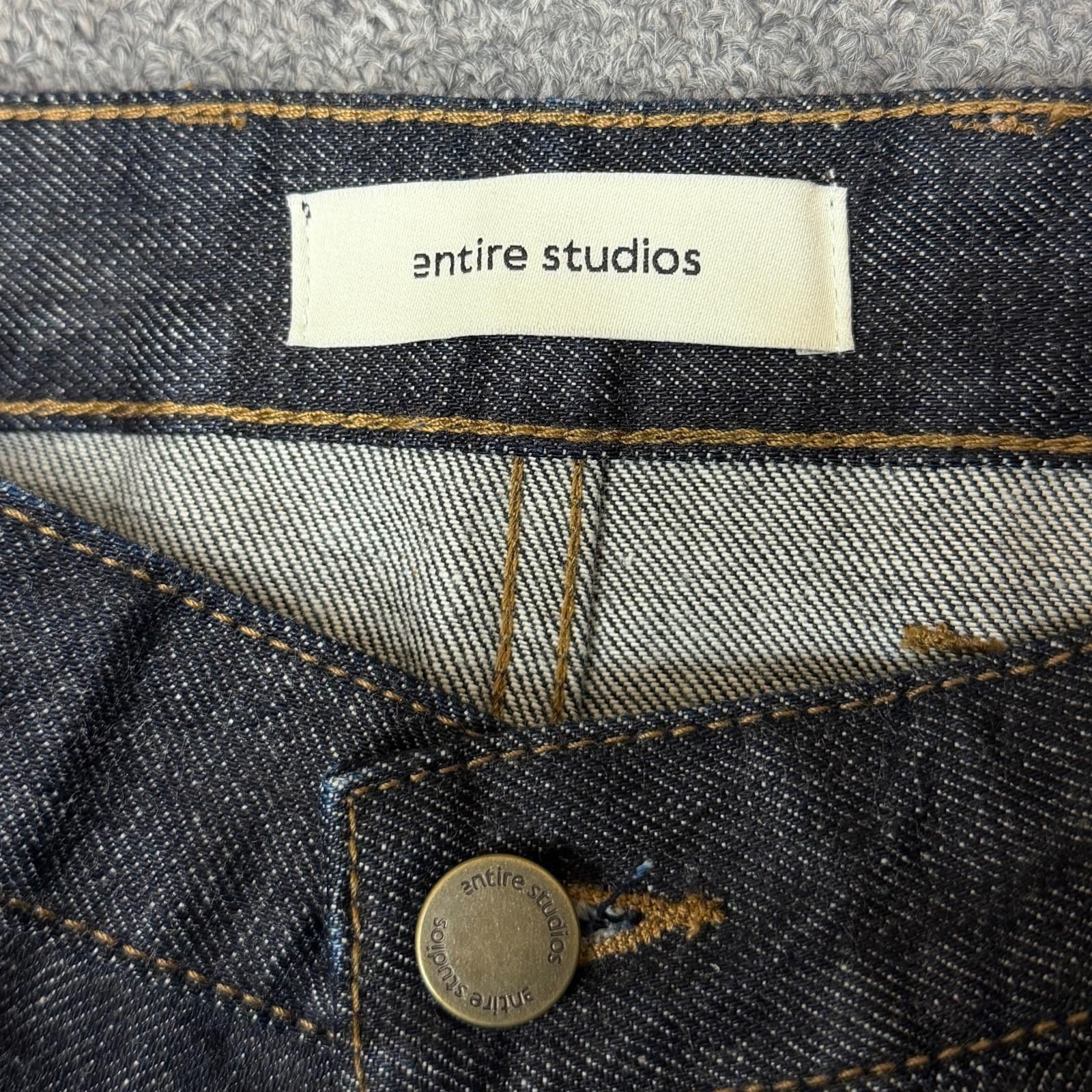 参考上代69300円 未使用 entire studios CUFF JEAN RAW カフジーンズ 