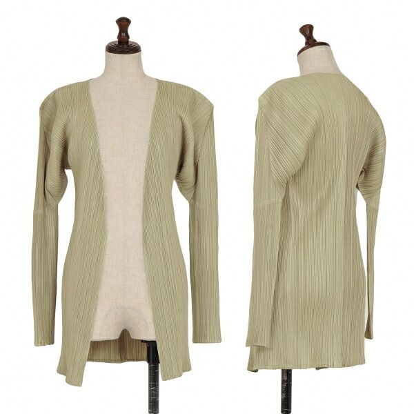 プリーツプリーズ カーキカーディガンPLEATS PLEASE 3無地 楽天市場】プリーツプリーズ PLEATS PLEASE カーディガンの通販