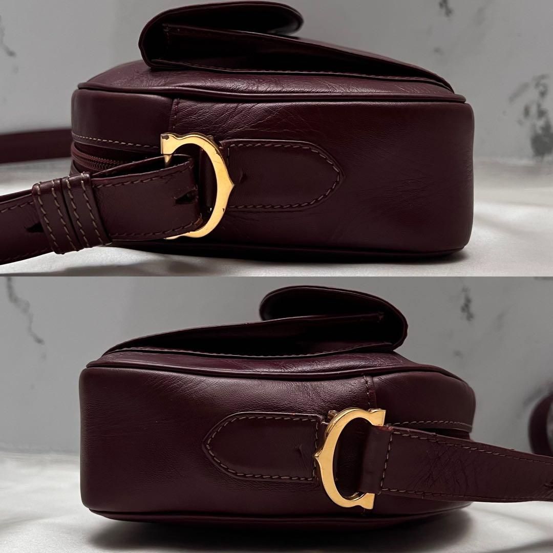 ✨Gカード付き極美品✨カルティエ　90sマストライン　ショルダーバッグ　ボルドー 楽天市場】カルティエ Cartier バッグ マストライン ショルダーバッグ