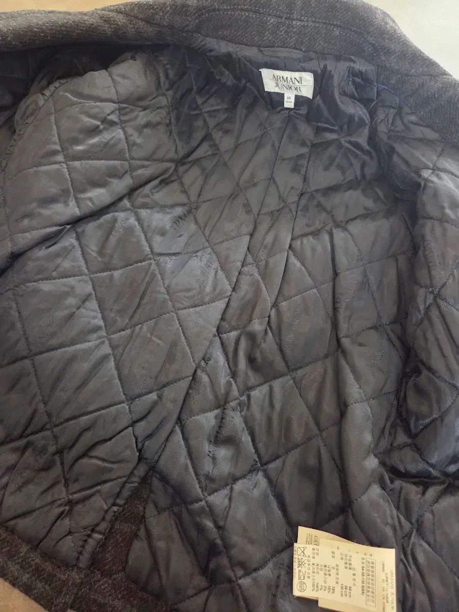 裏地キルティング ウールコート