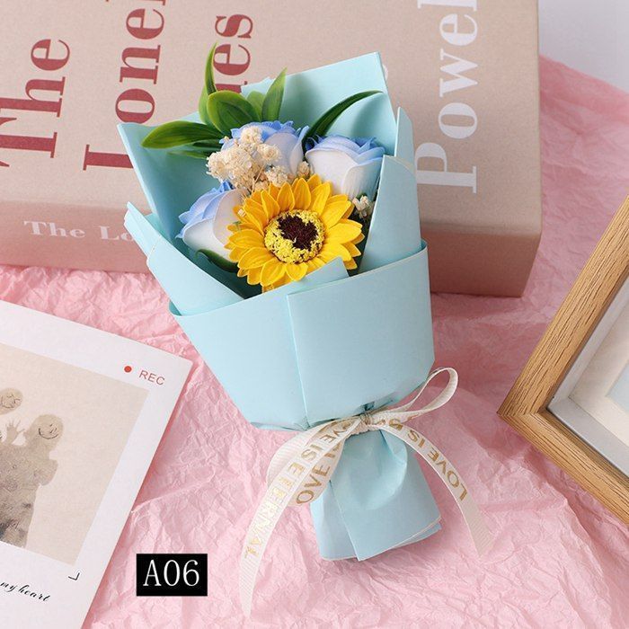 ソープフラワー ミニブーケ 母の日プレゼント バラ ミニ花束 ソープ