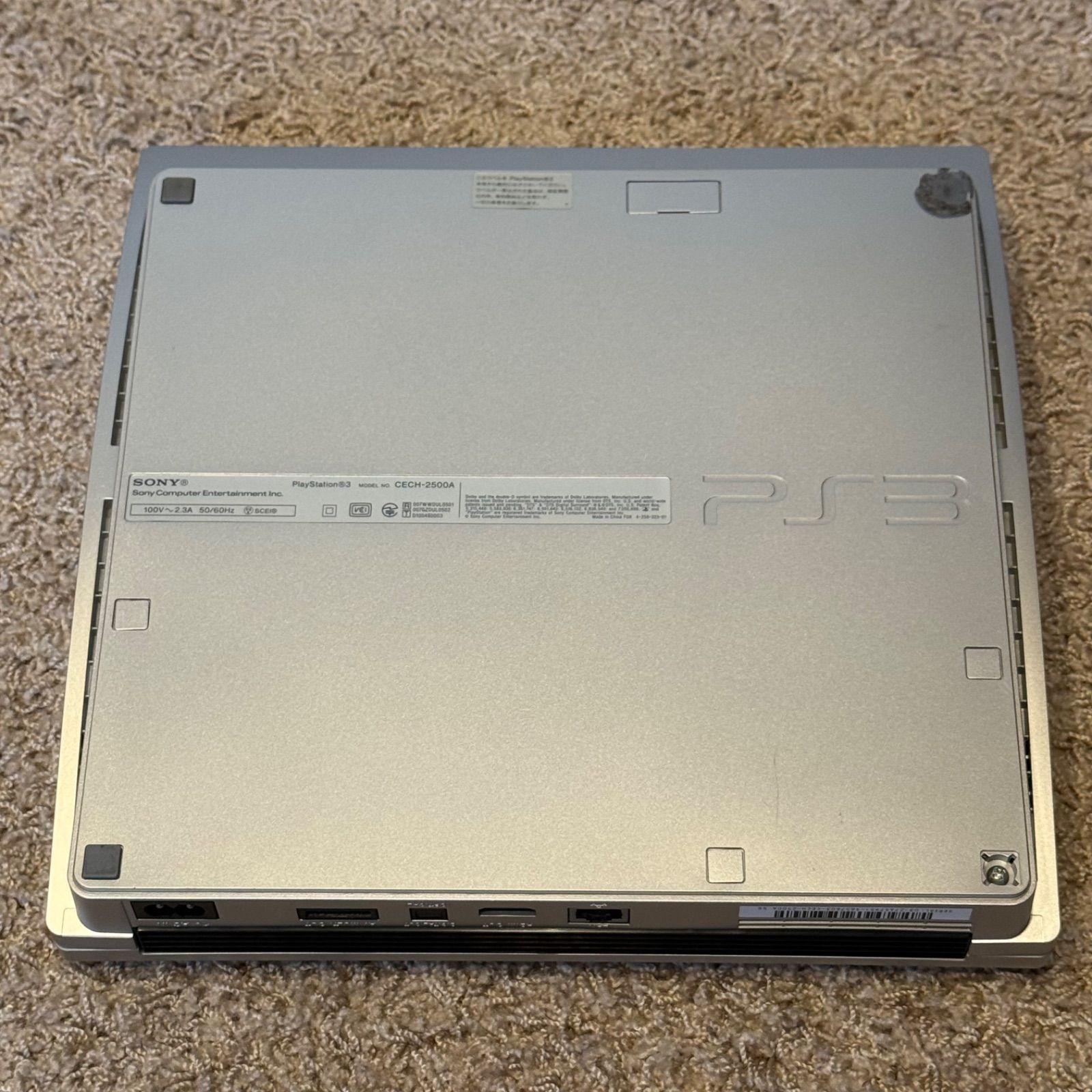  12 022 PS 3 本体 CECH 2500 A シルバー 本体 プレイステーション3(PS3)