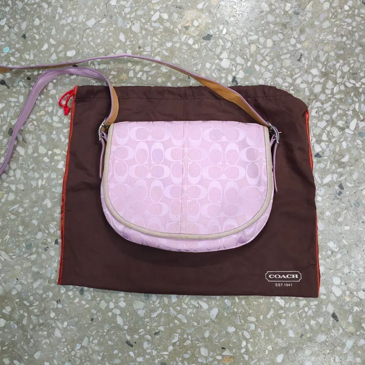 ヴィンテージ COACH ピンク クロスバック