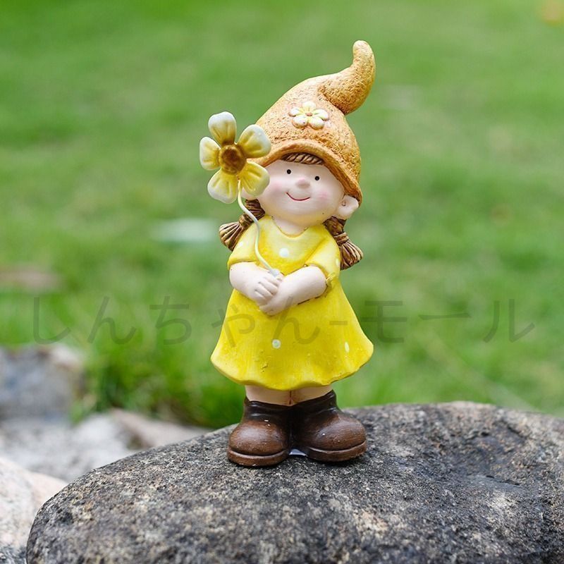 オブジェ 置物 ガーデンオーナメント 少女 女の子 3人セット