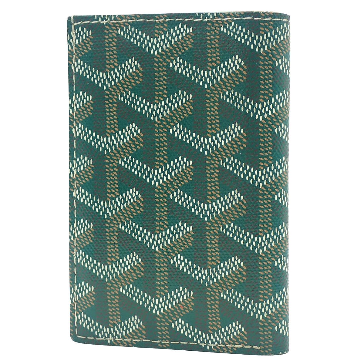 GOYARD ゴヤール サンピエール カードホルダー カードケース パスケース 名刺入れ 定期入れ 小物 ゴヤールディンキャンバス グリーン緑 メンズ アラモード