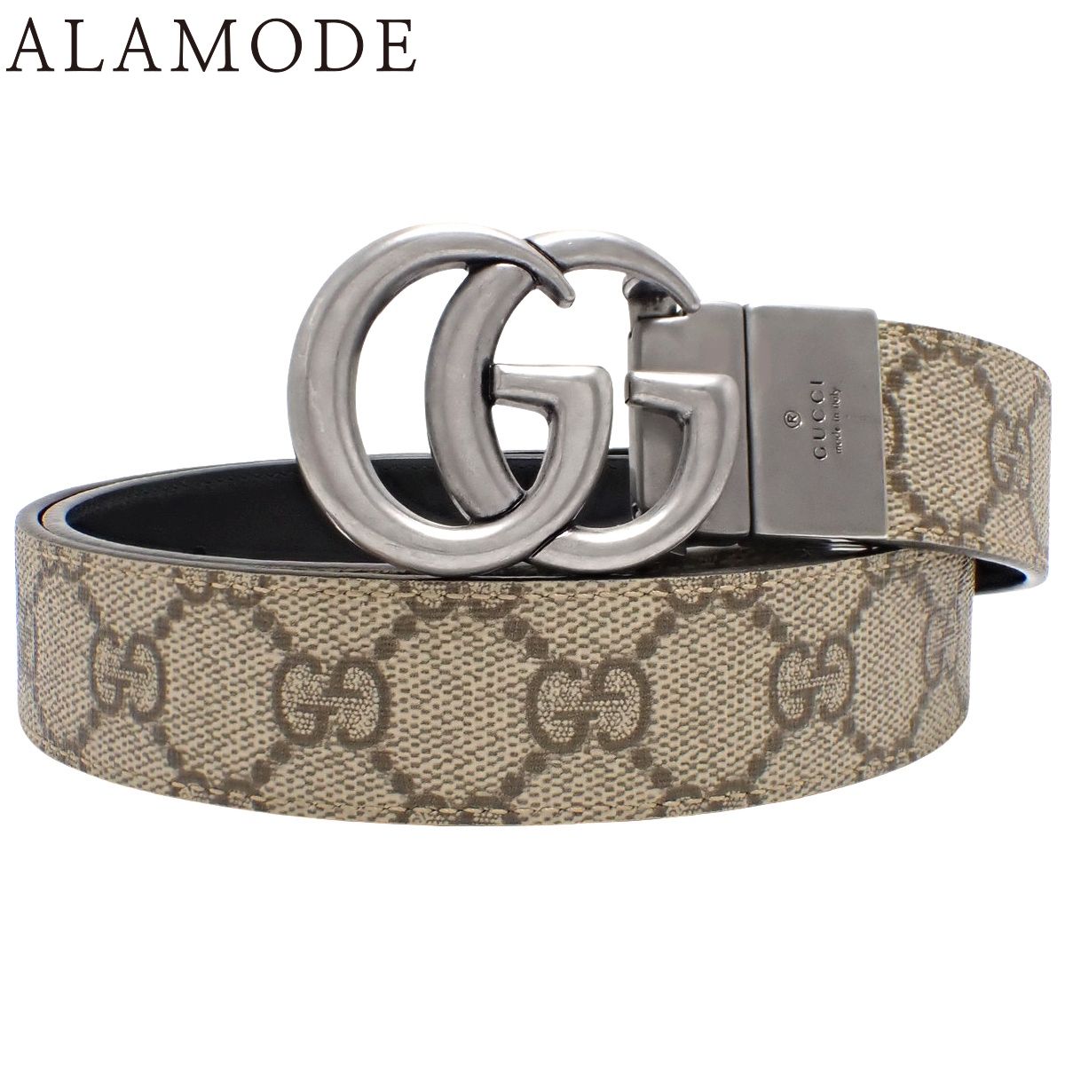GUCCI(グッチ) GGスプリーム リバーシブル ベルト ベルト アパレル