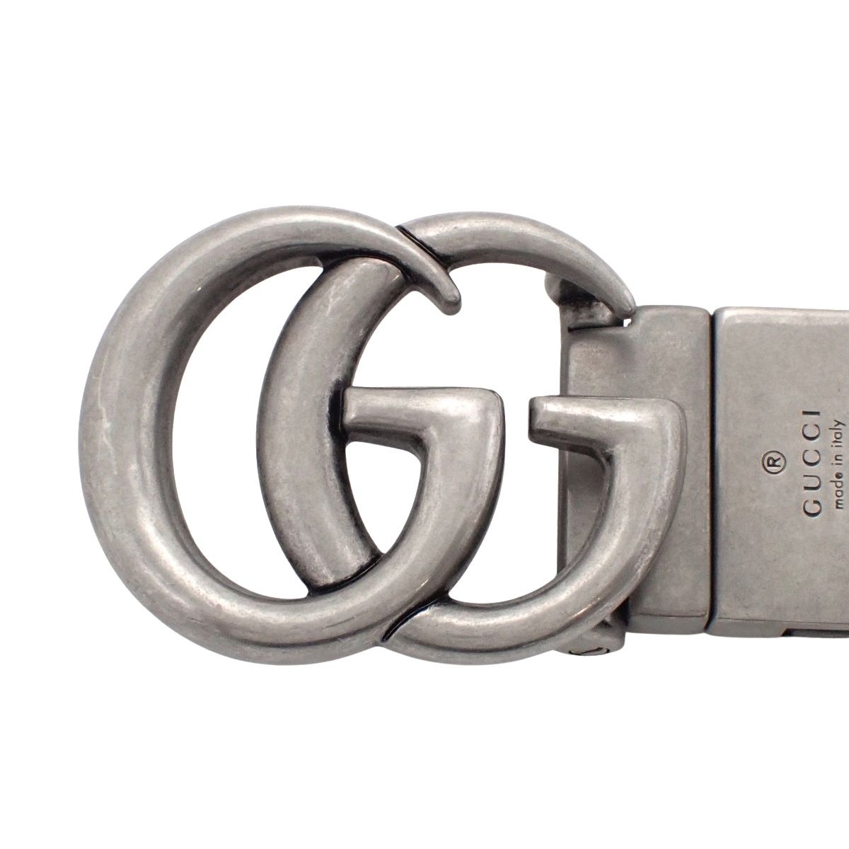 GUCCI(グッチ) GGスプリーム リバーシブル ベルト ベルト アパレル ファッション小物 80･32 GGスプリームキャンバス レザー ベージュ ブラック黒 マットシルバー金具 643847 メンズ 40802170134【中古】【アラモード】 GUCCI(グッチ) GGスプリーム リバーシブル ベルト ベルト アパレル