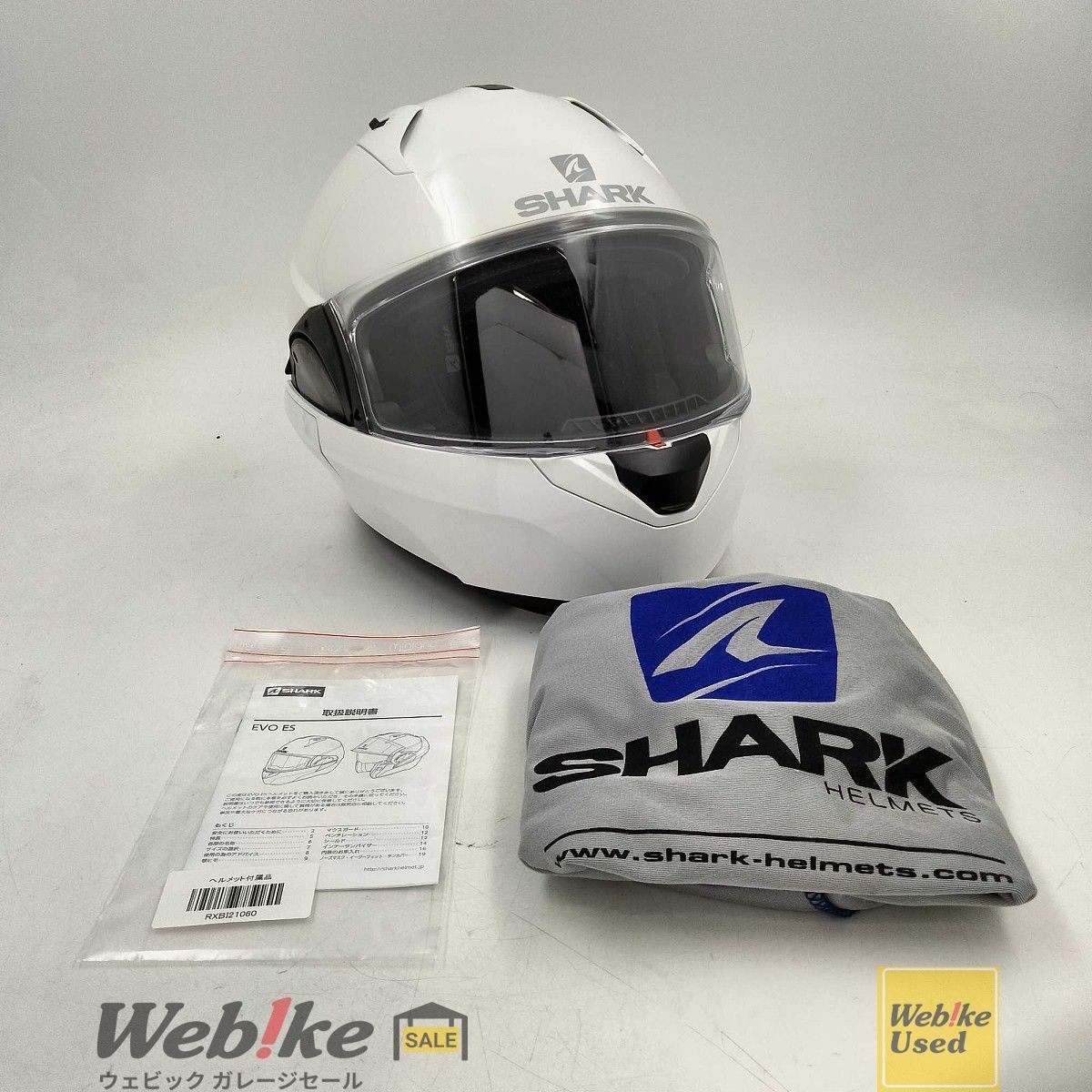 SHARK EVO ES BLANK システムヘルメット サイズ XL