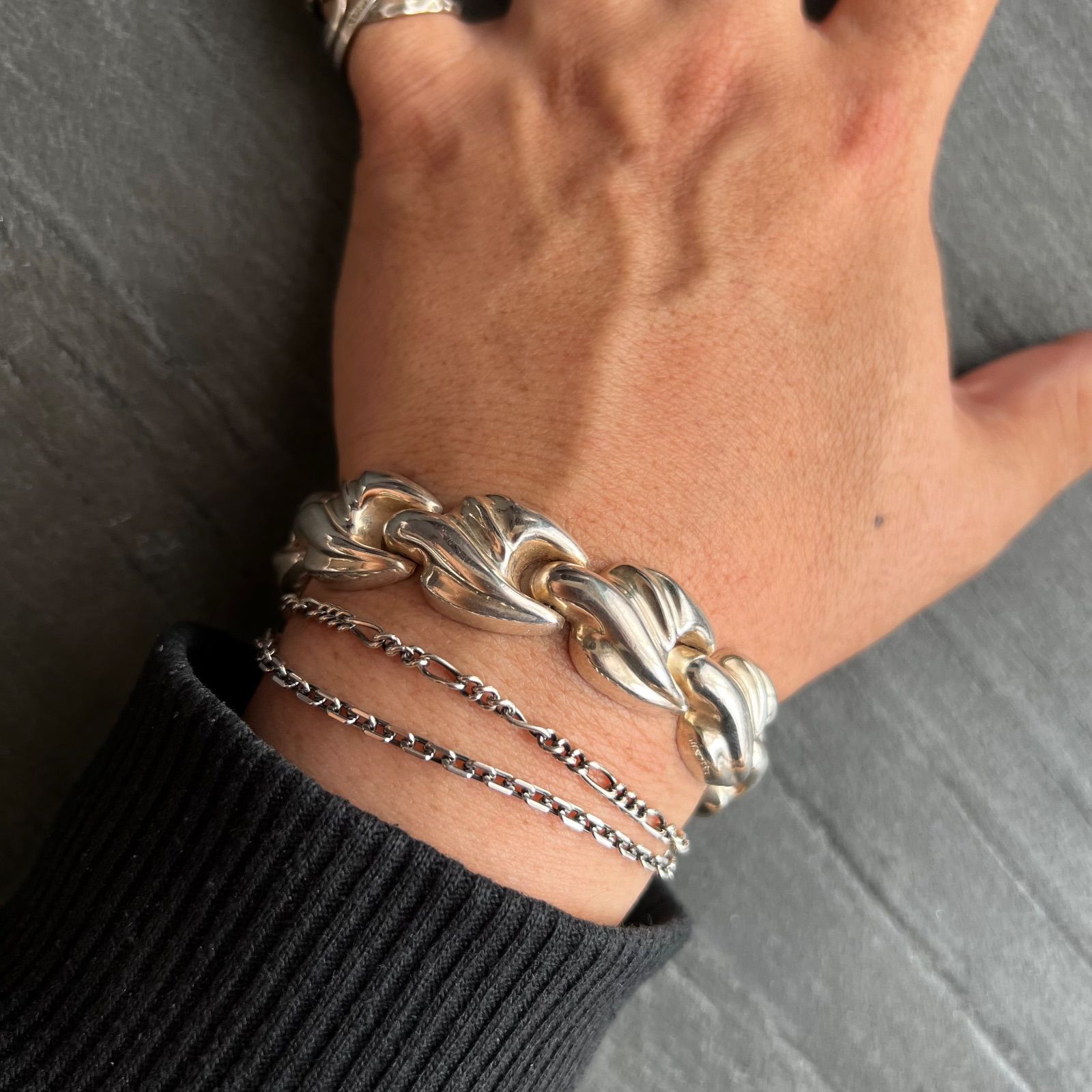 イタリア製 ITALY925 SILVER シルバー925 ヴィンテージ 立体コマ