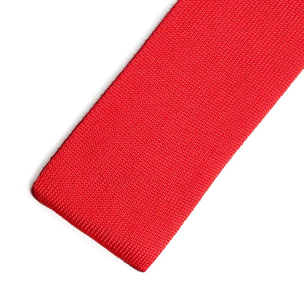  エルメス CRAVATE TRICOT DE SOIE ユニ ニットタイ Hロゴ 刺繍 6 CM ネクタイ シルク100％ ボルドー ルージュ レッド HERMES ネクタイ 小物