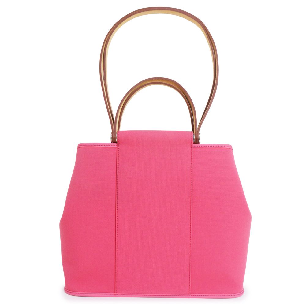（美品）エルメス HERMES サックカバック PM 32 エラン ショルダー ハンドバッグ トワルオフィシエ キャンバス ヴァッシュハンター レザー ローズ ティリアン ピンク シルバー金具 □P刻印 エルメス サックカバック PM 32 エラン ショルダー ハンドバッグ