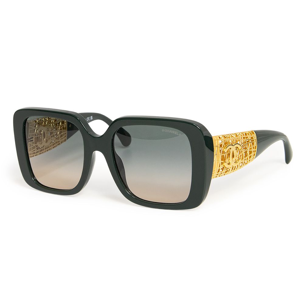 【美品】CHANEL シャネル サングラス　アイウェア　ココマーク　ゴールド金具 シャネル スクエア シェイプ アイウェア ココマーク サングラス メガネ