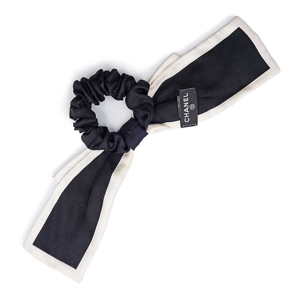 シャネル カメリア リボン シュシュ ヘアゴム 髪飾り 髪留め ヘア