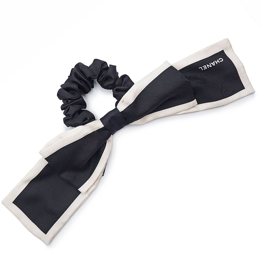 シャネル カメリア リボン シュシュ ヘアゴム 髪飾り 髪留め ヘア