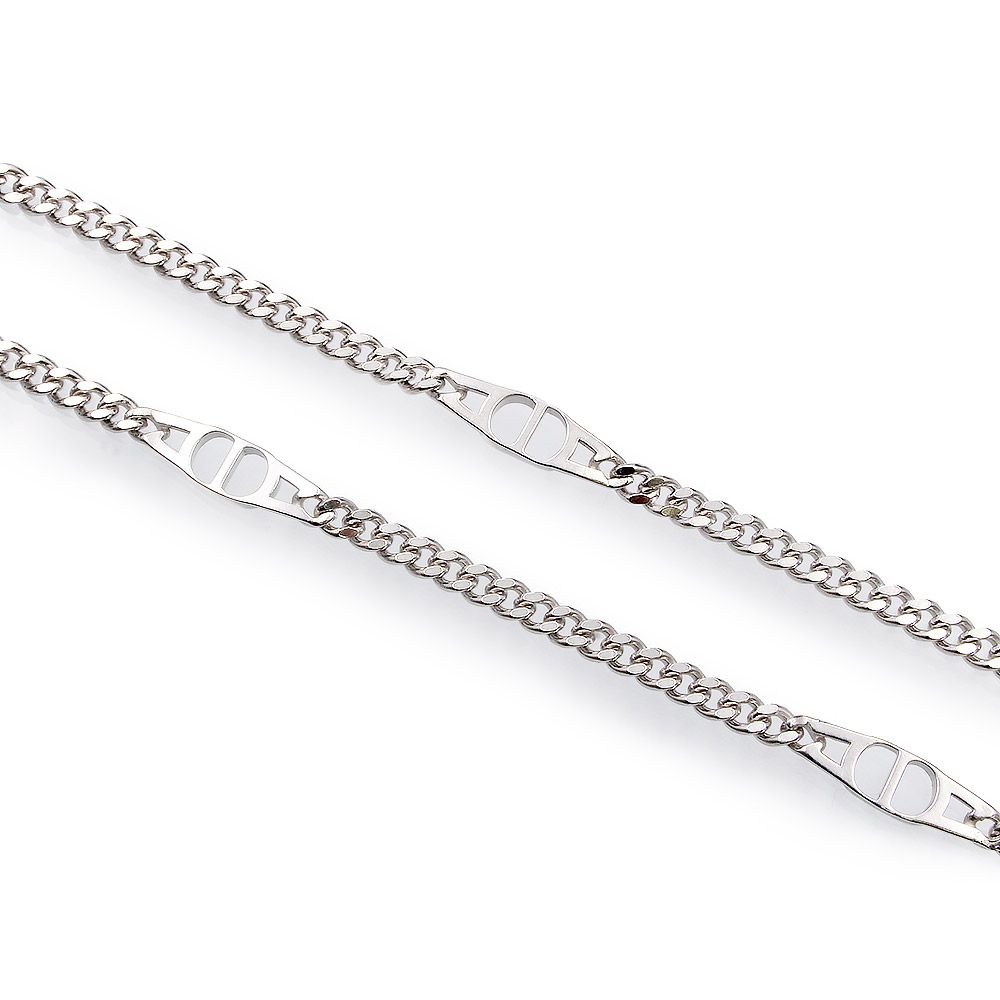 クリスチャンディオール CD Icon アイコン チェーンリンク ネックレス