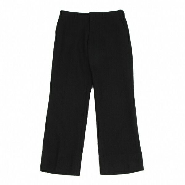 コムデギャルソンCOMME 高品質 des GARCONS ウールストレートパンツ 黒S