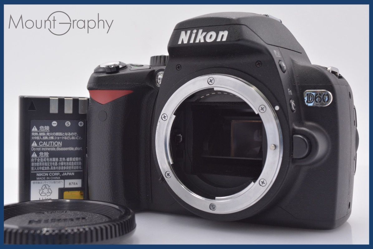 上 ニコン Nikon D 60 ボディキャップ バッテリー付属 同梱無料 am 2123