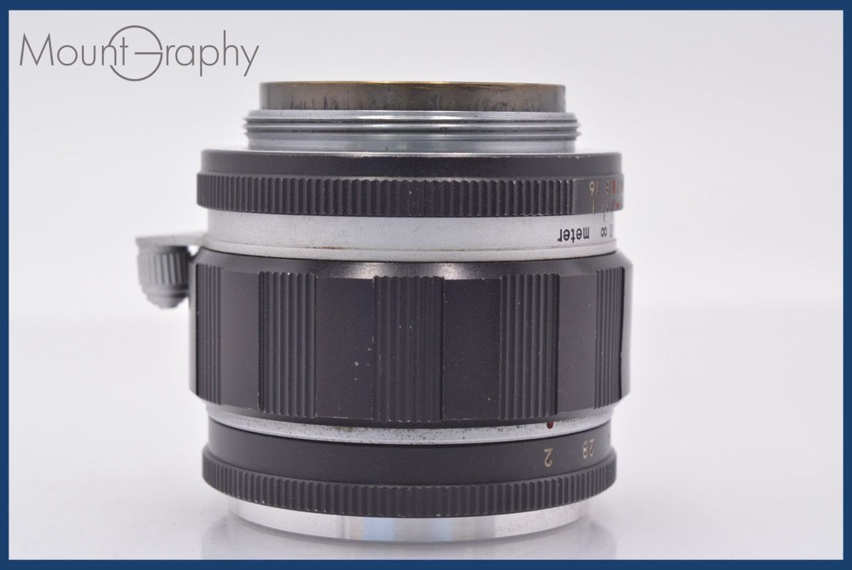 東京光学 Tokyo Kogaku Topcor-S 5cm F2 後キャップ付 ☆完動☆同梱