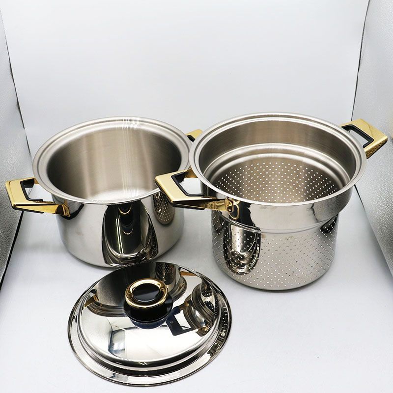 タッパーウェアレインボークッカー21センチ寸胴鍋と19センチ深鍋 新古品 タッパーウェア レインボウクッカー 21cm寸胴鍋用パスタ