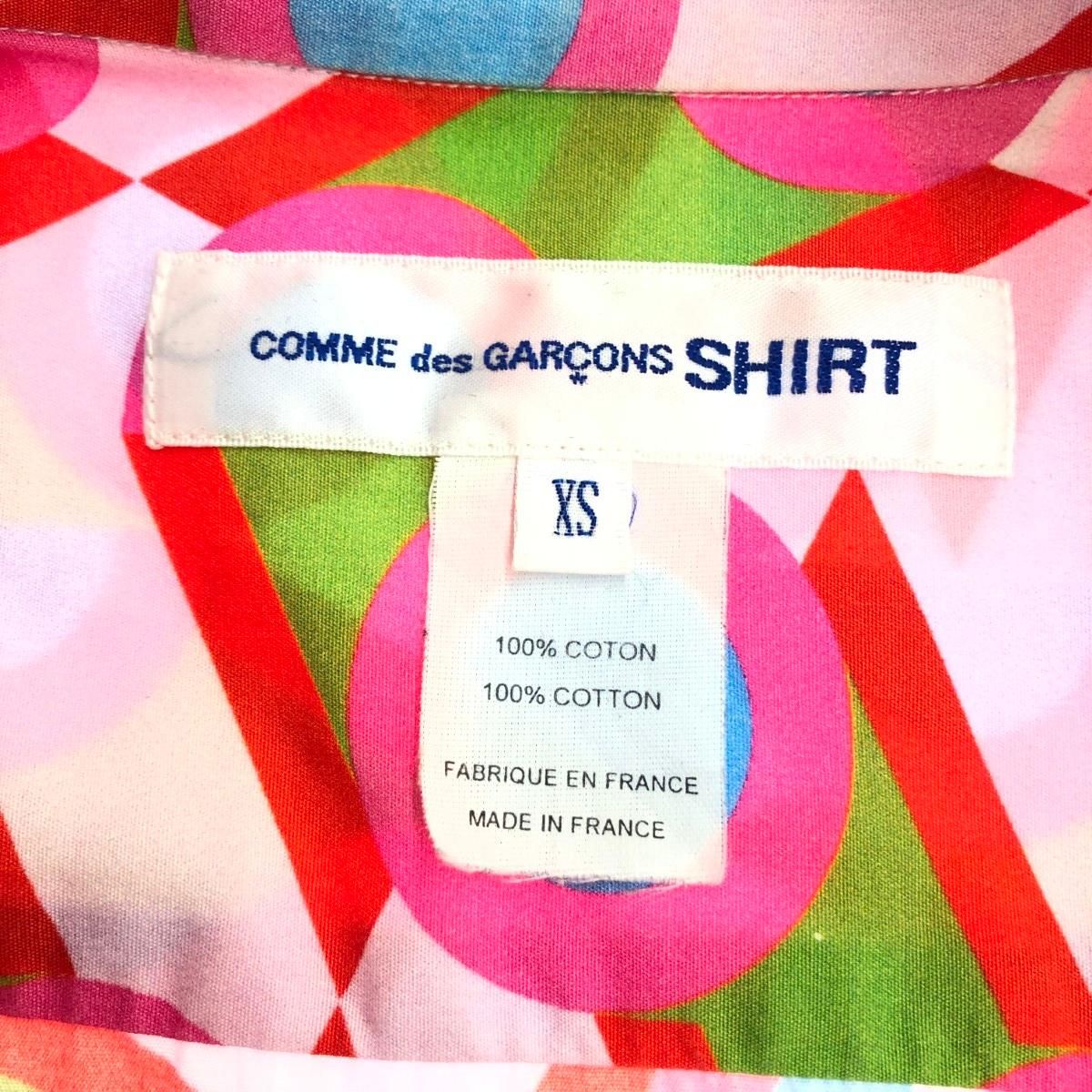 COMME des GARCONS コムデギャルソン 総柄シャツ サイズ:XS フランス製