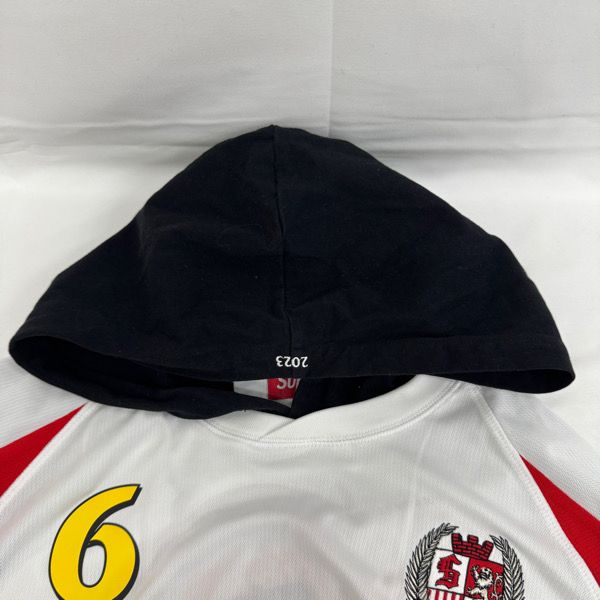 Supreme/シュプリーム【23AW】hooded soccer jersey/フード サッカー ジャージー/ホワイト/L