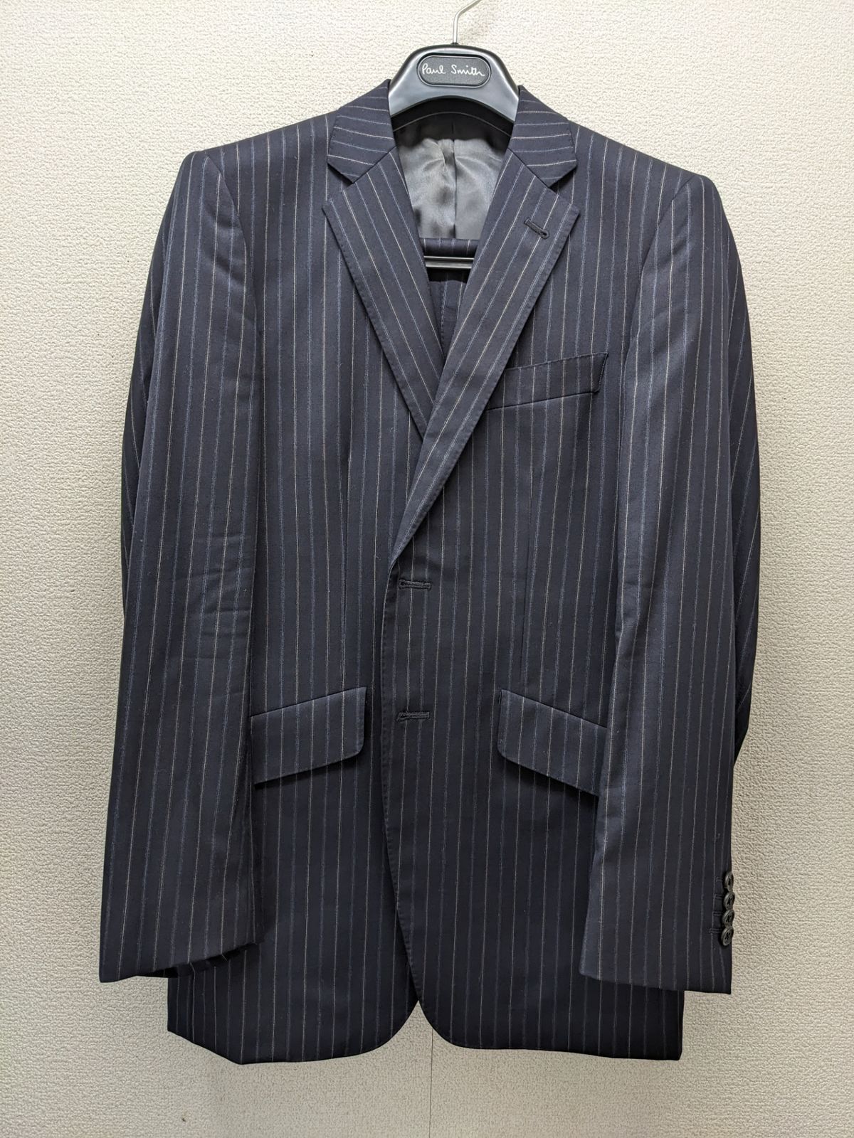 Paul Smith Loro Piana ストライプ スラックス サイズM Paul Smith 購入 ポールスミス◎セットアップスーツ M ストライプ