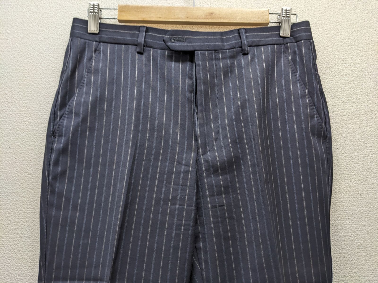 Paul Smith Loro Piana ストライプ スラックス サイズM Paul Smith 購入 ポールスミス◎セットアップスーツ M ストライプ