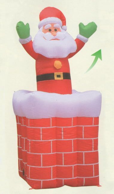 ムービングエアーディスプレイ エントツサンタ H 180 cm