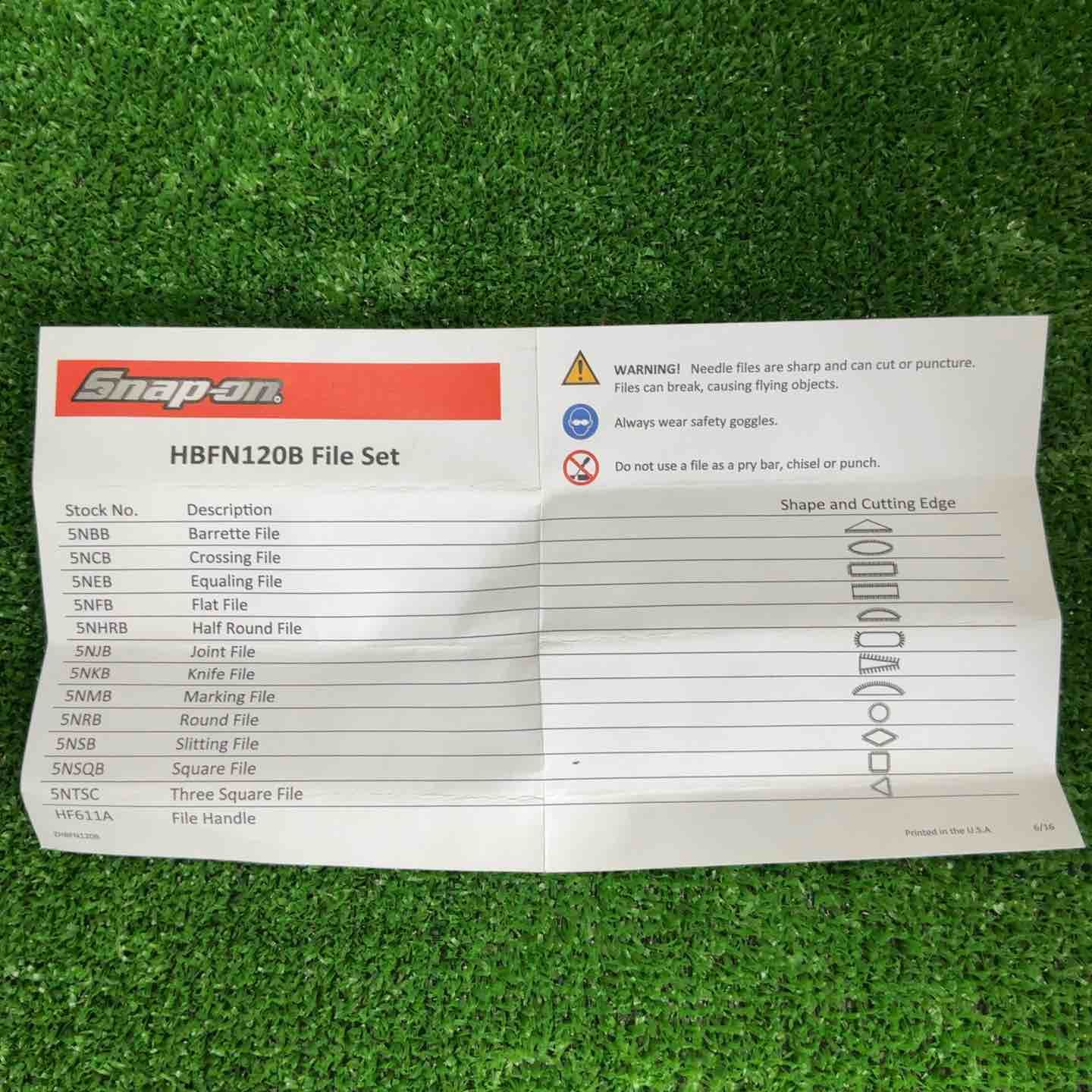  スナップオン snap on スイスニードルヤスリ 12ピース FILE SET その他 ヤスリ