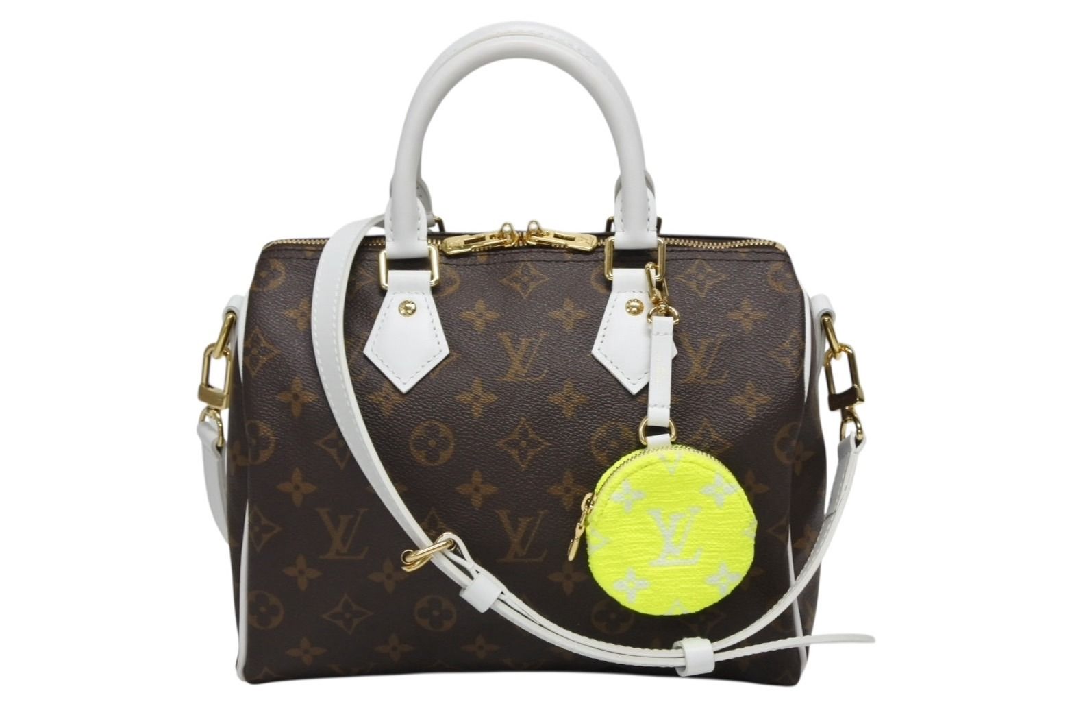 LOUIS VUITTON ルイヴィトン スピーディ バンドリエール25 ハンドバッグ M 20754 モノグラム ブラウン ホワイト 4 b 010227