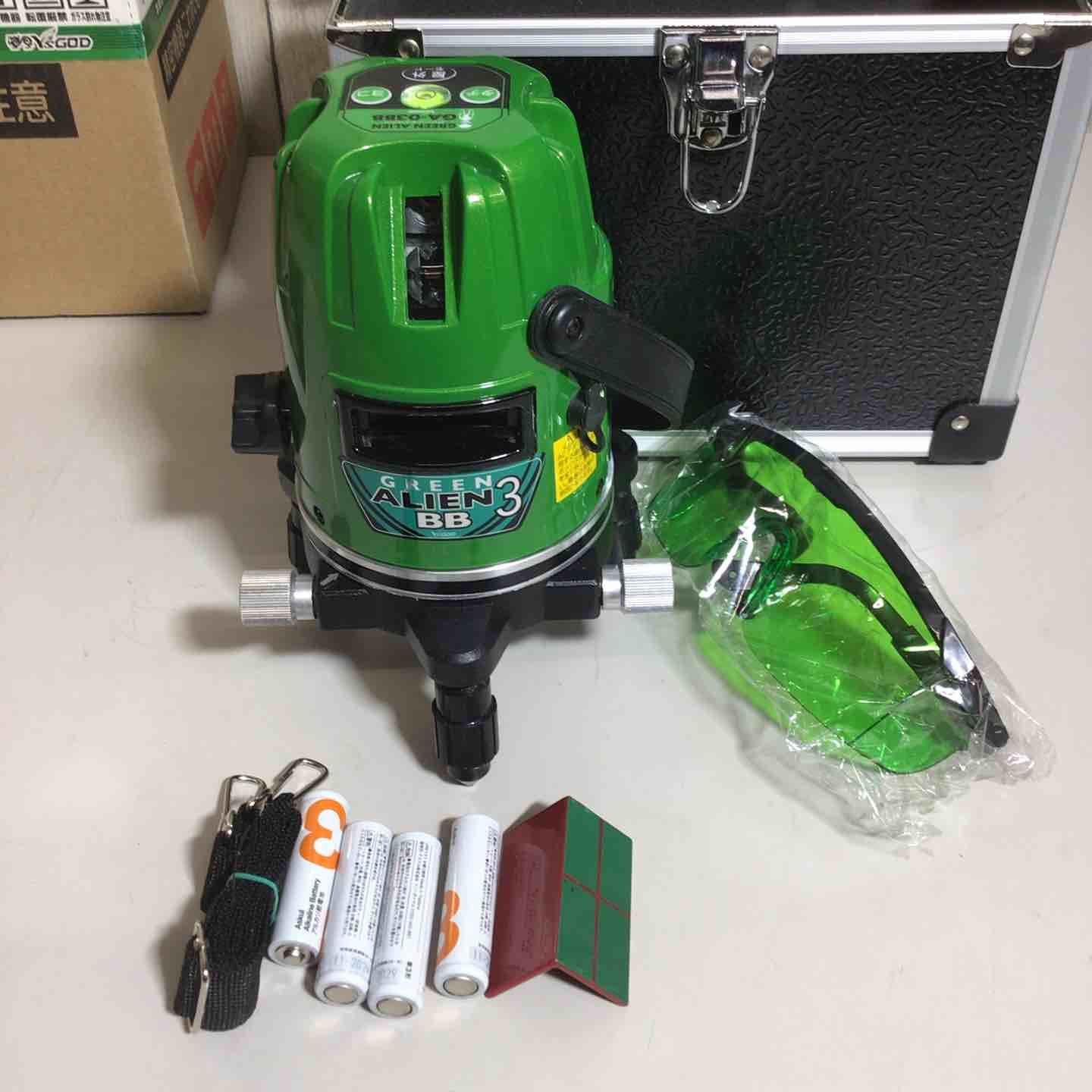 山真 ヤマシン 2ライン グリーン エイリアン レーザー 墨出し器 GA-03 BB