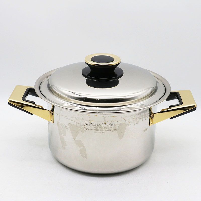 新古品 タッパーウェア レインボークッカー 19cm 寸胴鍋 MR7-12-45