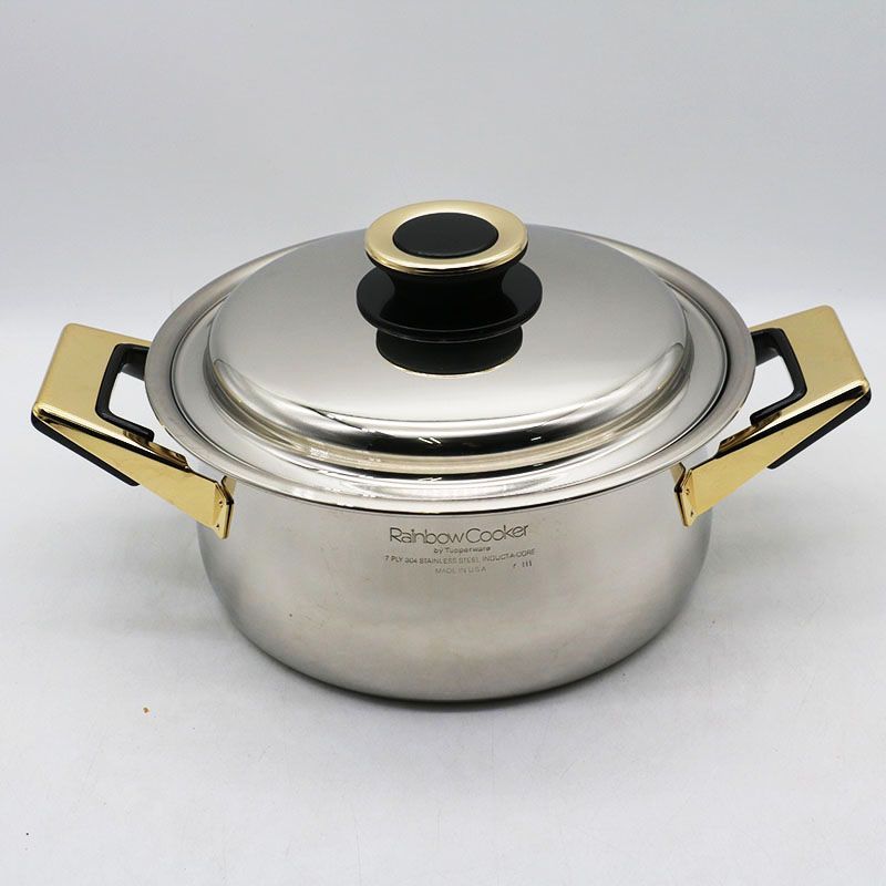 新古品 タッパーウェア レインボークッカー 19cm 深鍋 MR7-12-65