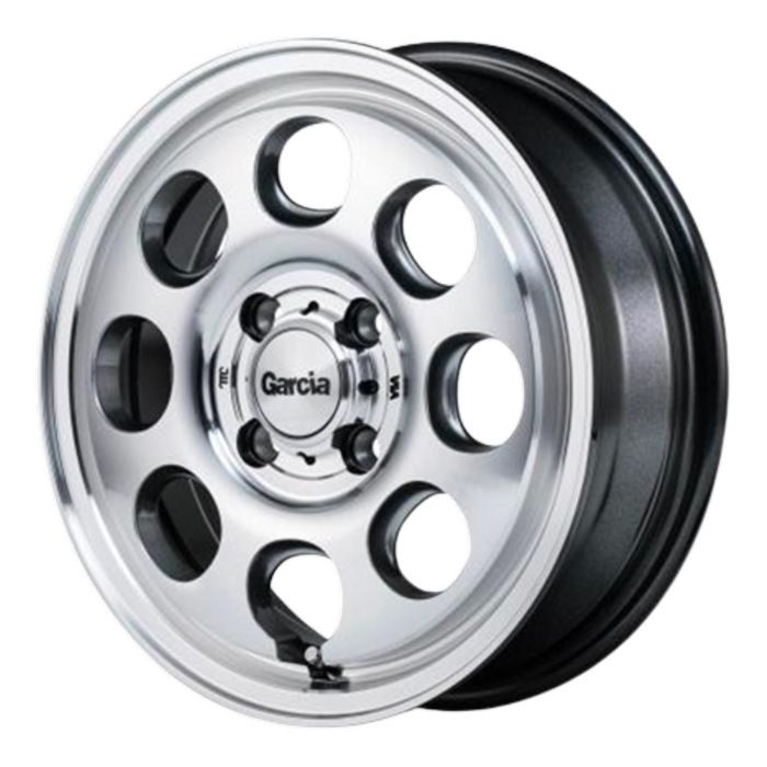 ホイール4本セット 14インチ 4 5 J 45 H 100 GARCIA PALM 8 メタリックグレーポリッシュ
