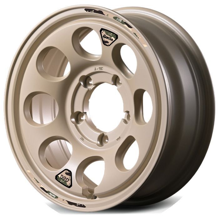 ホイール4本セット 16インチ 5 J 20 H 139 7 MID DOD ウシャリン セミグロスサンドベージュ