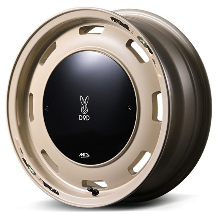 ホイール4本セット 16インチ 5 J 20 H 139 7 MID DOD ウシャリン トバリ セミグロスサンドベージュ