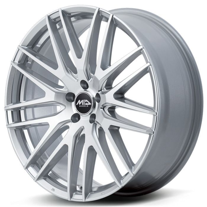 ホイール4本セット 17インチ 7 J 48 5 H 100 MID 029 F ハイパーメタルコート ミラーカット