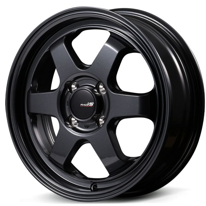 ホイール4本セット 15インチ 5J+45 4H-100 MID RACING R06 クリスタル
