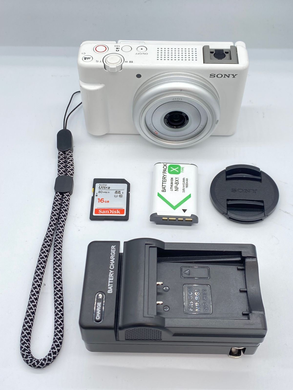 返品保証・動作確認済】SONY ZV-1F ホワイト - メルカリ