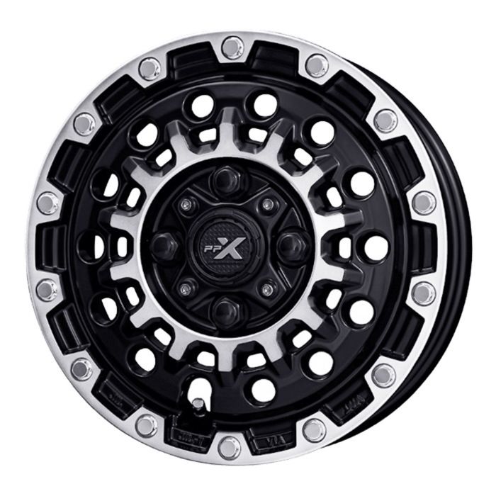 ホイール4本セット 12インチ 3 5 B 45 4 H 100 PPX GX 14 マットブラックポリッシュ