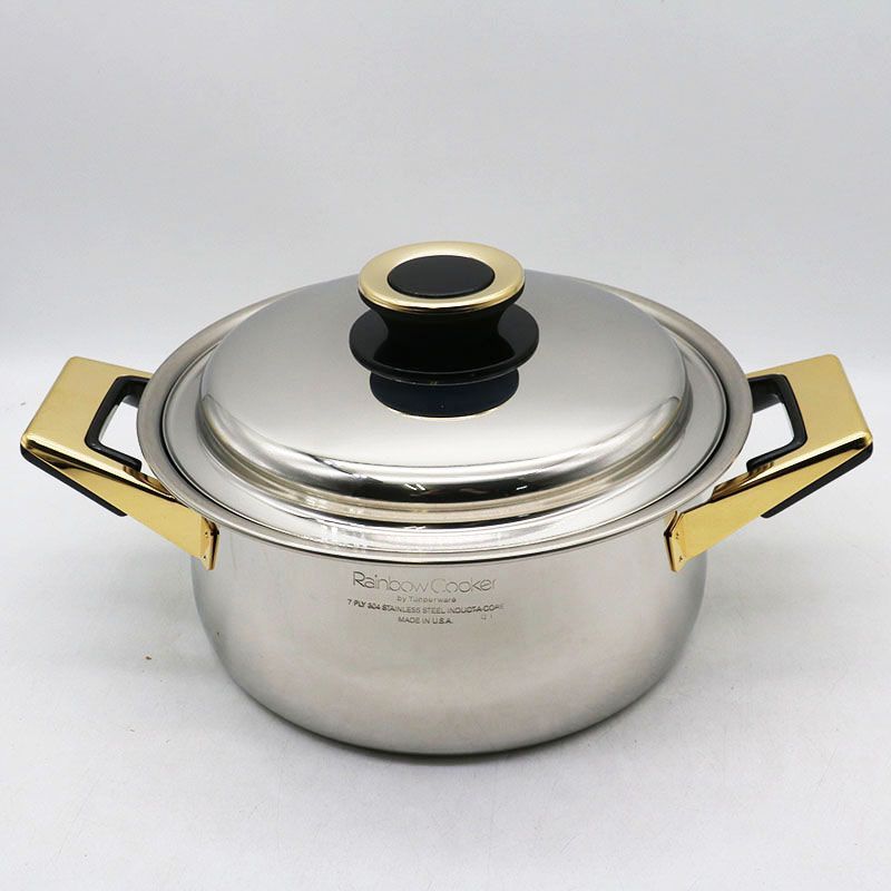 新古品 タッパーウェア レインボークッカー 19cm 深鍋 MR7-12-68