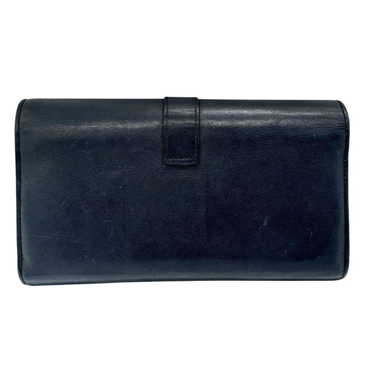 SAINT LAURENT サンローラン 長財布 レザー ブラック YSLロゴ G金具