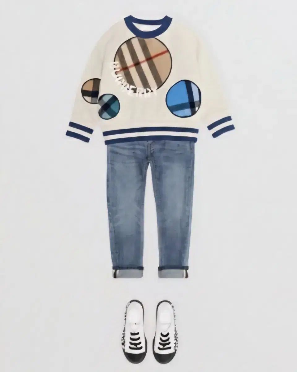 バーバリー カシミア パッチ スウェット ユニセックス 10 Y