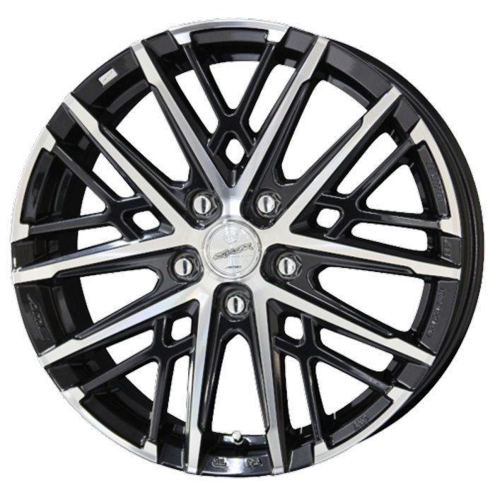 ホイール4本セット 16インチ 6 5 J 43 H 100 SMACK GRAIVE サファイアブラックポリッシュ