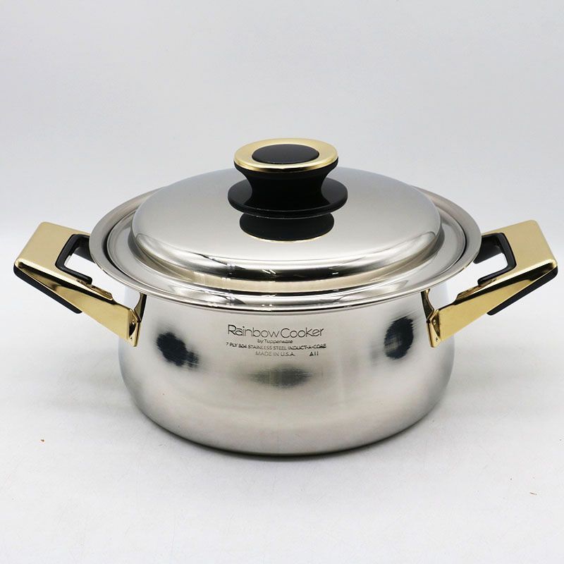 新古品 タッパーウェア レインボークッカー 19cm 深鍋 MR7-12-69