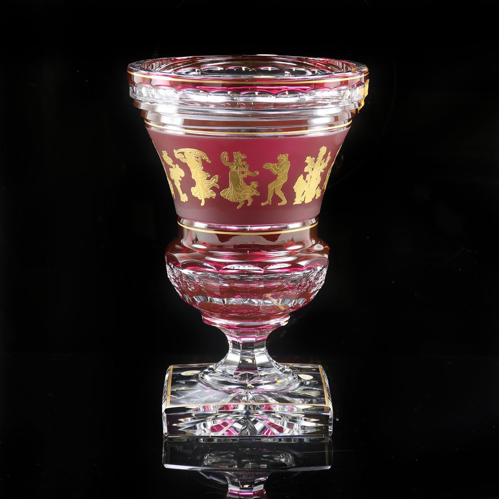 ヴァルサンランベール 花瓶 Val Saint Lambert】ヴァルサンランベール ダンス ドゥ フロール