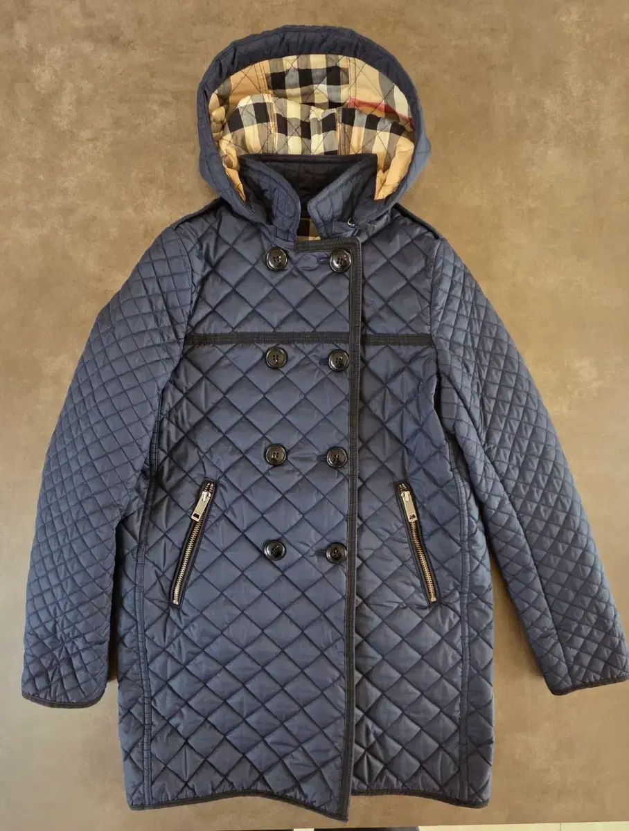  バーバリー ロングキルティングフーデッドジャケット 12 Y ユニセックス その他 ジャケット ブルゾン