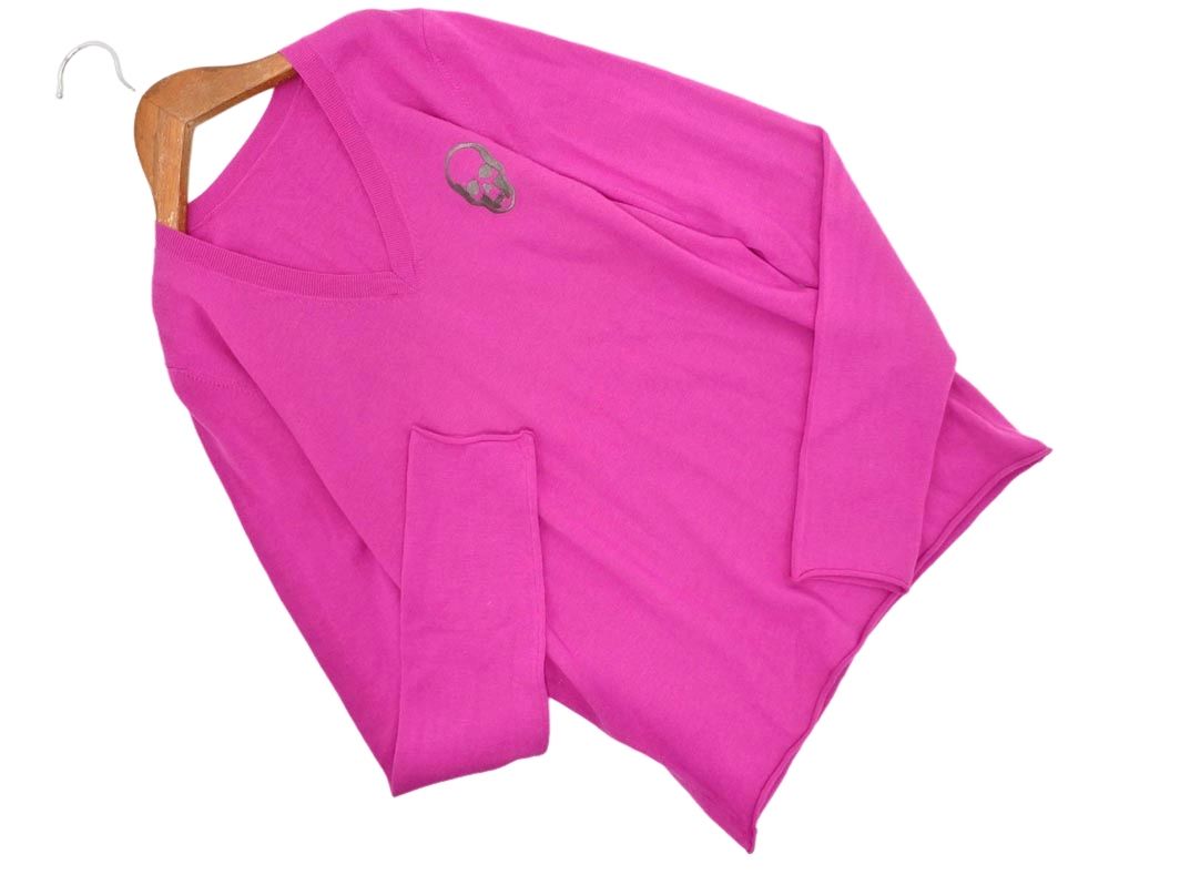 lucien pellat finet ルシアンペラフィネ カシミヤ100% Vネック スカル